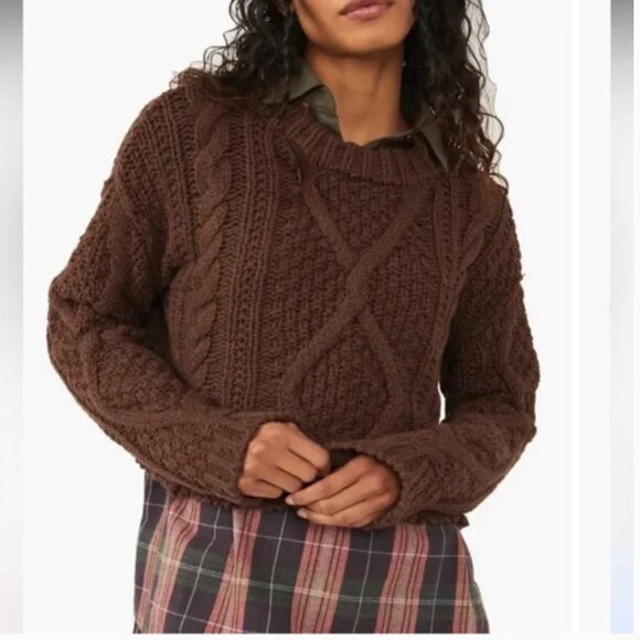Free People Sweaters - NWT Free People Cutting Edge Crop Sweater